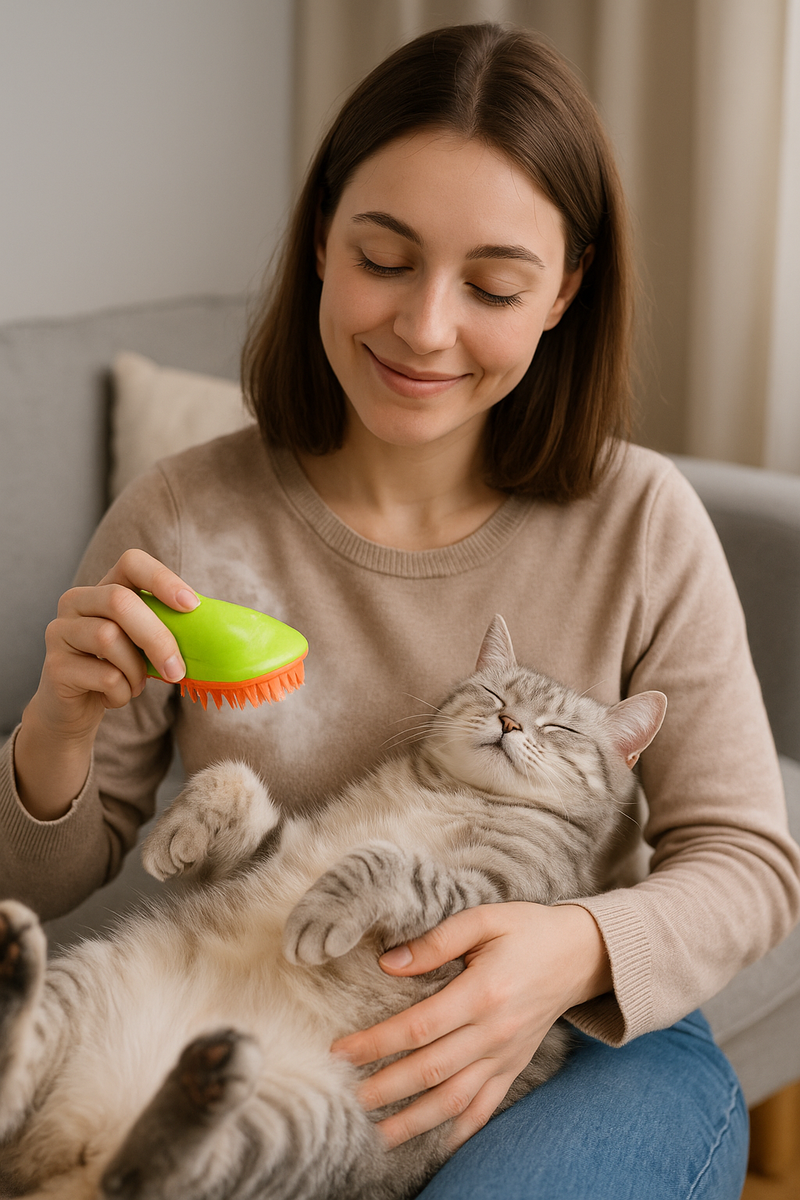 🐾 A Escova a Vapor Que Deixa o Pelo do Seu Patudo Impecável — Sem Esforço!