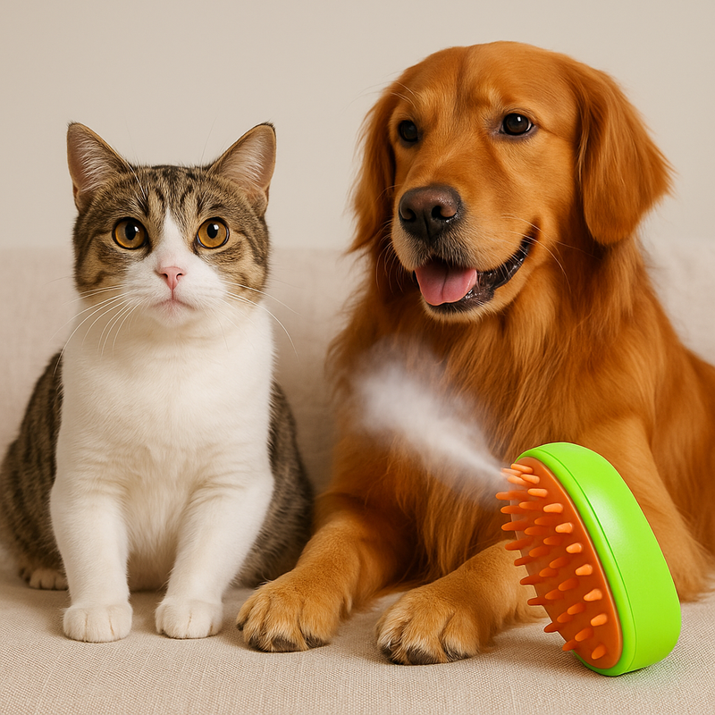 🐾 A Escova a Vapor Que Deixa o Pelo do Seu Patudo Impecável — Sem Esforço!